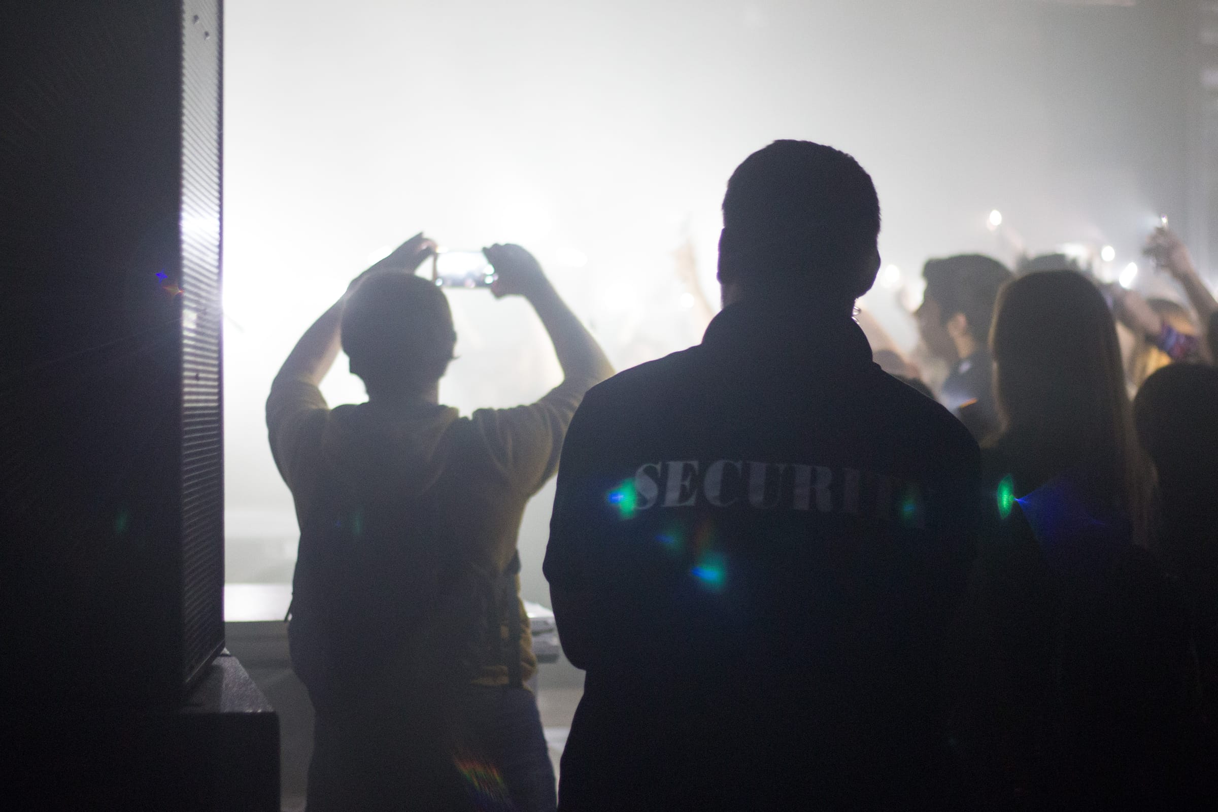 Security team supporting a large public event